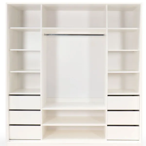 Dulap Glisant Andra Gama Petra LDC-D3XLE-4 200 x 60 x 220 / PAL / Alb photo 1