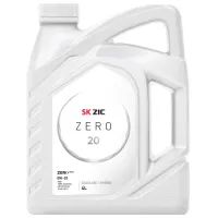 Моторное масло ZIC 0W20 ZERO 20 0W-20 4 л синтетическое