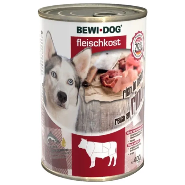 Hrană pentru câini umedă Bewi Dog Beef 518865 0.8 kg/ Vită photo 1 Hrană pentru câini umedă Bewi Dog Beef 518865 0.8 kg/ Vită photo 1