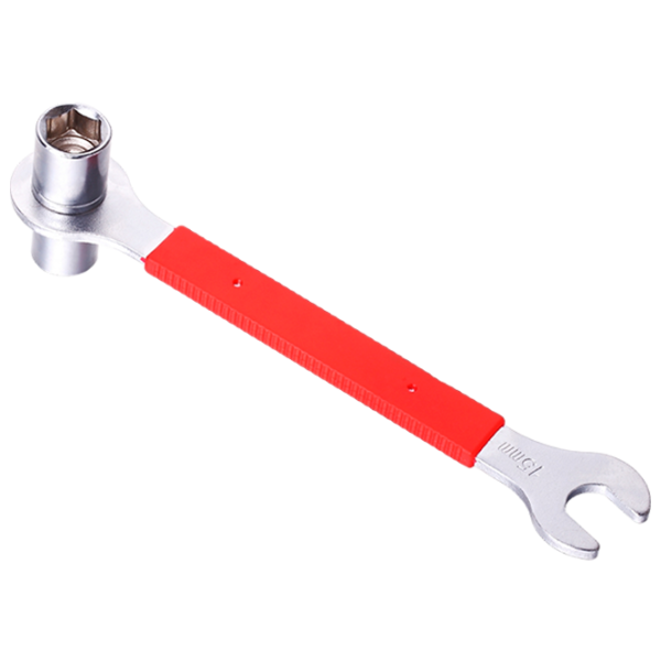 Cheie pentru pedale Kenli KL-9725H Red Silver photo 1 Cheie pentru pedale Kenli KL-9725H Red Silver photo 1