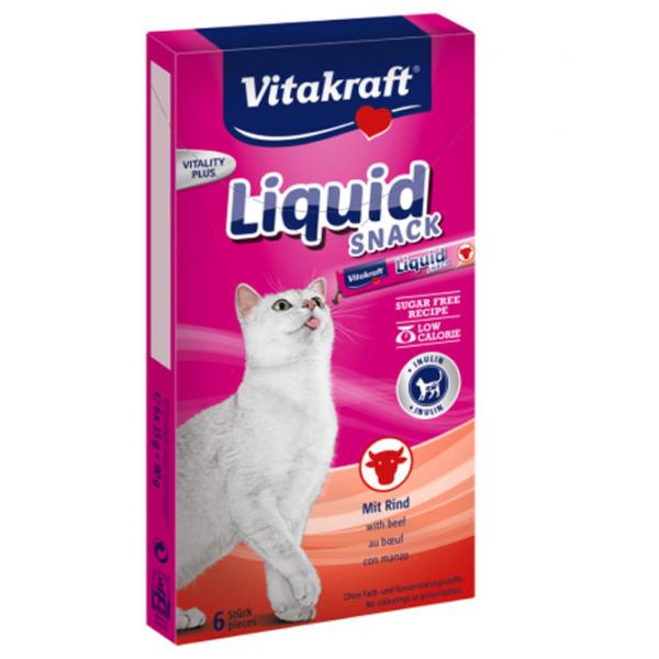 Корм для кошек влажный Vitakraft Liquid beef 23521 90 г/ Говядина photo 1 Корм для кошек влажный Vitakraft Liquid beef 23521 90 г/ Говядина photo 1