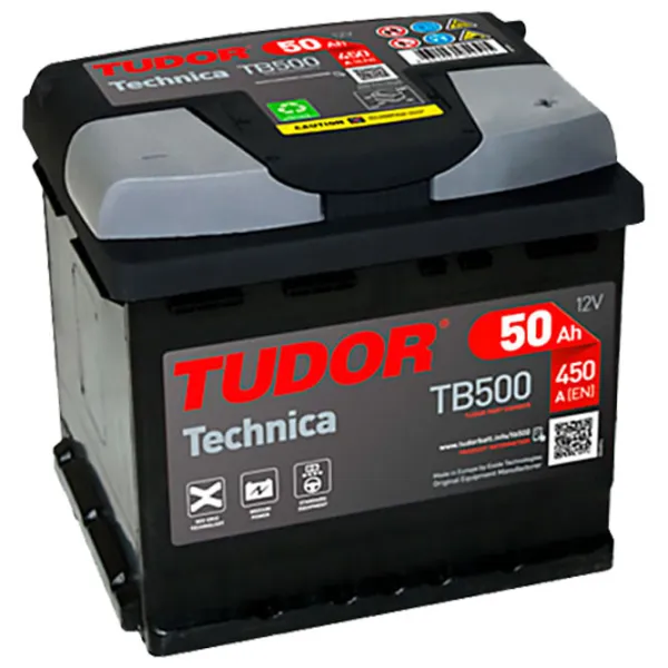 Авто аккумулятор Tudor TB500 L01 450A/ 50 Ah photo 1