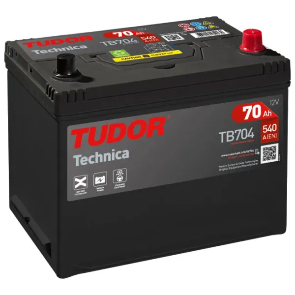 Авто аккумулятор Tudor TB704 D26 Japan 540A/ 70 Ач photo 1
