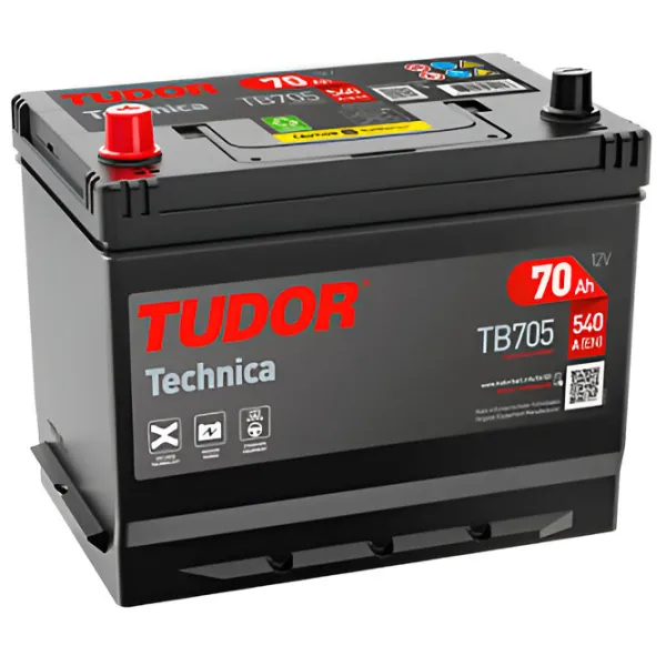 Авто аккумулятор Tudor TB705 D26 Japan 540A/ 70 Ач photo 1