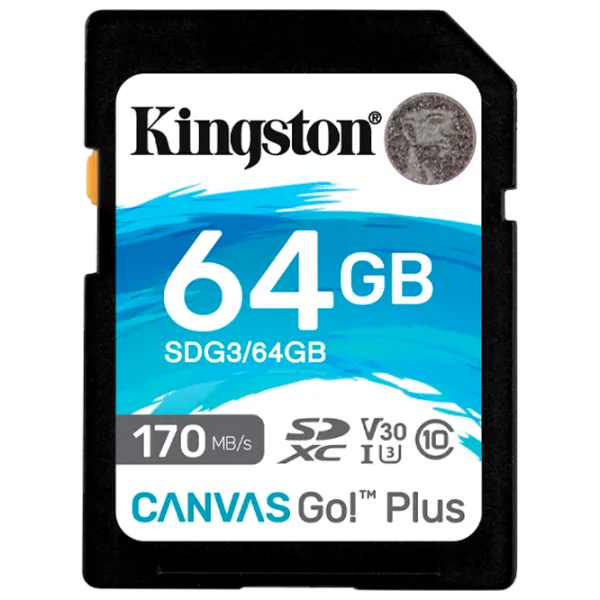 SD Card Kingston Canvas Go! Plus 64 GB SD/ Class10 photo 1