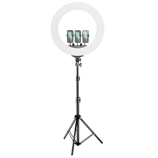 Штатив с круглой лампой Selfie Ring Light M22S 558 мм Черный photo 1