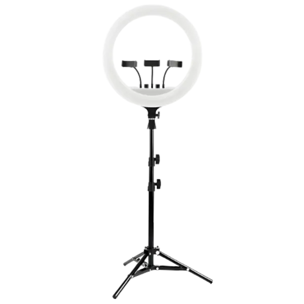 Штатив с круглой лампой Selfie Ring Light RL-21 533 мм Черный photo 1