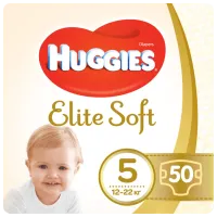 Scutece pentru copii Huggies Elite Soft Mega 5 5 12 - 22 kg/ 50 buc.