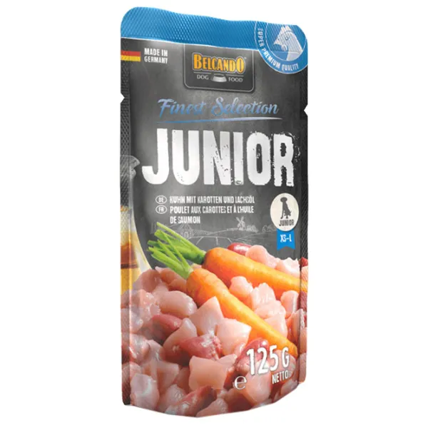 Hrană pentru câini umedă Belcando Junior 511675 125 g/ Găină photo 1 Hrană pentru câini umedă Belcando Junior 511675 125 g/ Găină photo 1