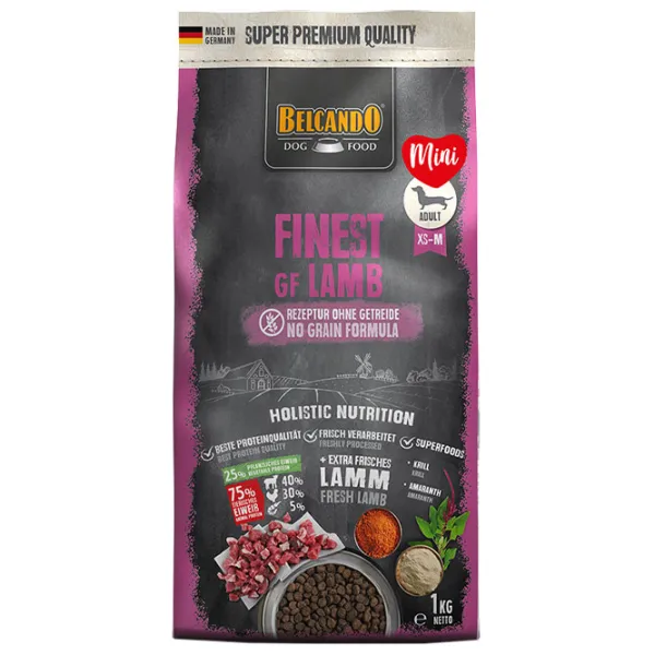 Корм для собак сухой Belcando Finest GF Lamb 556405 1 кг/ Ягненок photo 1 Корм для собак сухой Belcando Finest GF Lamb 556405 1 кг/ Ягненок photo 1