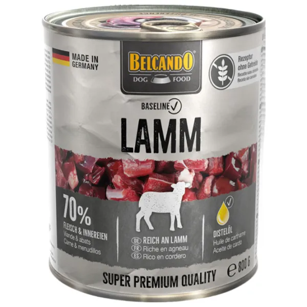 Корм для собак влажный Belcando Baseline Lamb 512405 0.8 кг/ Ягненок photo 1 Корм для собак влажный Belcando Baseline Lamb 512405 0.8 кг/ Ягненок photo 1