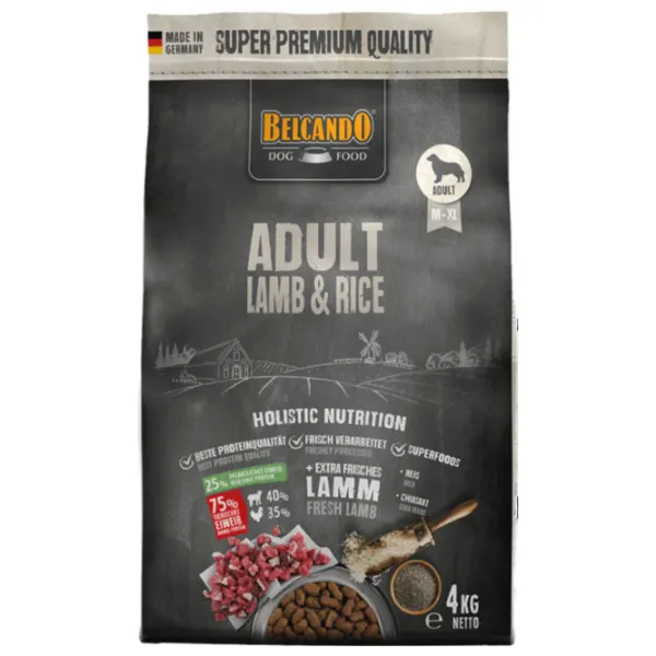 Корм для собак сухой Belcando Lamb & Rice 557815 4 кг/ Ягненок, рис photo 1 Корм для собак сухой Belcando Lamb & Rice 557815 4 кг/ Ягненок, рис photo 1