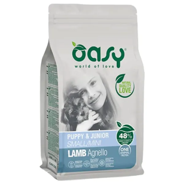 Hrană pentru câini uscată Oasy Puppy Mini 1050825001 2.5 kg/ Miel photo 1 Hrană pentru câini uscată Oasy Puppy Mini 1050825001 2.5 kg/ Miel photo 1