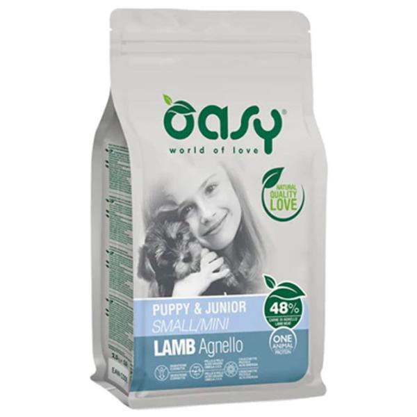 Hrană pentru câini uscată Oasy Puppy Mini 1050825001 2.5 kg/ Miel photo 1 Hrană pentru câini uscată Oasy Puppy Mini 1050825001 2.5 kg/ Miel photo 1