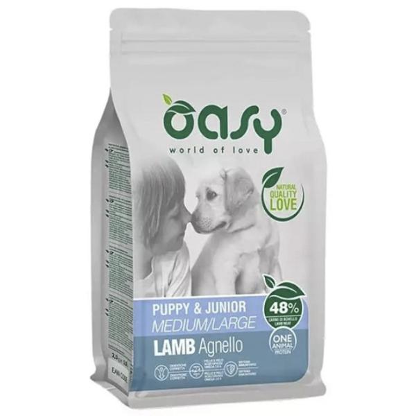 Корм для собак сухой Oasy Puppy M 1050826001 12 кг/ Ягненок photo 1