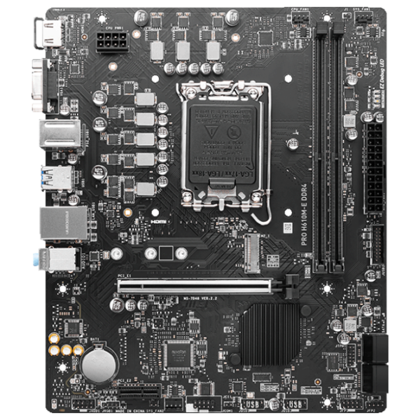 Материнская плата MSI PRO H610M-E micro ATX/ Intel H610M-E photo 1 Материнская плата MSI PRO H610M-E micro ATX/ Intel H610M-E photo 1