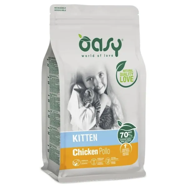Корм для кошек сухой Oasy Kitten 1050831001 1.5 кг/ Курица photo 1