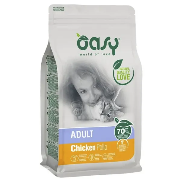 Корм для кошек сухой Oasy Chicken 1050833 1.5 кг/ Курица photo 1
