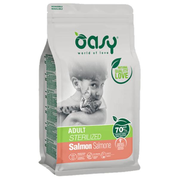 Корм для кошек сухой Oasy Sterilized Salmon 1050843 7.5 кг/ Лосось photo 1