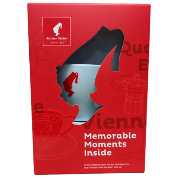 Набор кофе Julius Meinl Vienna Melange + Чашка/ тарелка Молотый/ Espresso/ 220 г photo 1