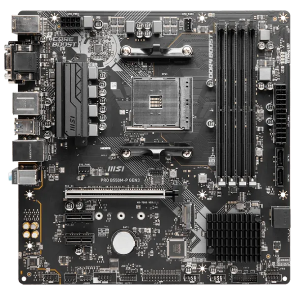Материнская плата MSI PRO B550M-P GEN3 mATX/ AMD B550M-P photo 1