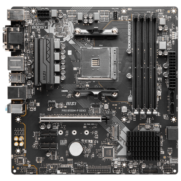 Материнская плата MSI PRO B550M-P GEN3 mATX/ AMD B550M-P photo 1