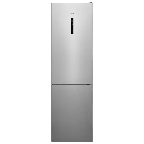 Frigider AEG RCB736E7MX cu congelator jos 367 l / 201 cm / Inox photo 1
