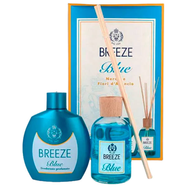 Aromatizator pentru casă Breeze Set Deo Blue/ 200 ml photo 1 Aromatizator pentru casă Breeze Set Deo Blue/ 200 ml photo 1