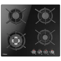 Газовая варочная панель Hansa BHKS621700 Закаленное стекло/ Черный