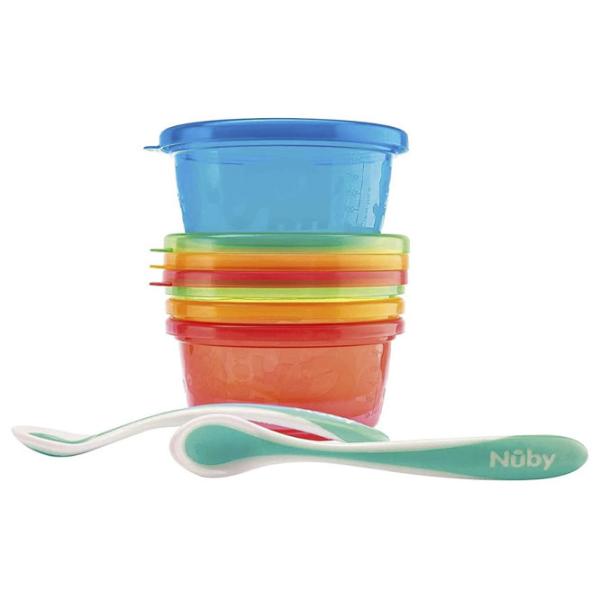Set Nuby NV0501004 Unisex/ 3+ luni/ Multicolor photo 1