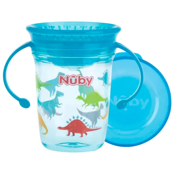 Sticluță Nuby ID10442 240 ml 6 luni/ Polipropilenă/ Multicolor photo 1