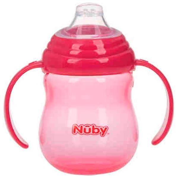 Sticluță cu pai Nuby NV0406013 270 ml 6 luni/ Silicon/ Multicolor photo 1 Sticluță cu pai Nuby NV0406013 270 ml 6 luni/ Silicon/ Multicolor photo 1