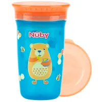 Sticluță Nuby NV0414002 300 ml 6 luni/ Polipropilenă/ Multicolor