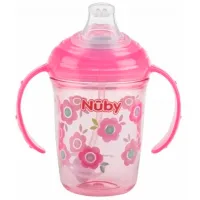 Бутылочка с соломинкой Nuby NV0414016 240 мл 6 месяцев/ Тритан/ Разноцветный