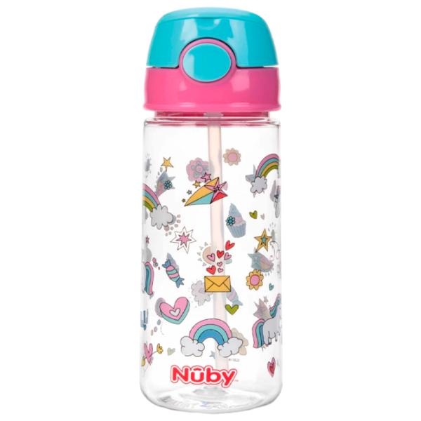 Бутылочка с соломинкой Nuby NV0414023 530 мл 36 месяцев/ Тритан/ Разноцветный photo 1