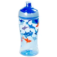 Sticluță cu pai Nuby NV0414025 360 ml 36 luni/ Tritan/ Multicolor