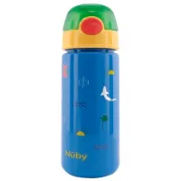 Sticluță cu pai Nuby NV04011 540 ml 36 luni/ Plastic/ Multicolor