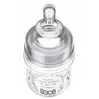 Бутылочка для кормления Lovi Indian Summer 21/ 582 Унисекс/ 150 мл/ Прозрачный