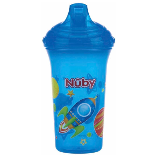 Бутылочка с соломинкой Nuby ID10366 270 мл 9 месяцев/ Пластик/ Разноцветный photo 1
