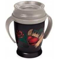 Sticluță Canpol 1/ 607 250 ml 9 luni/ Plastic/ Black