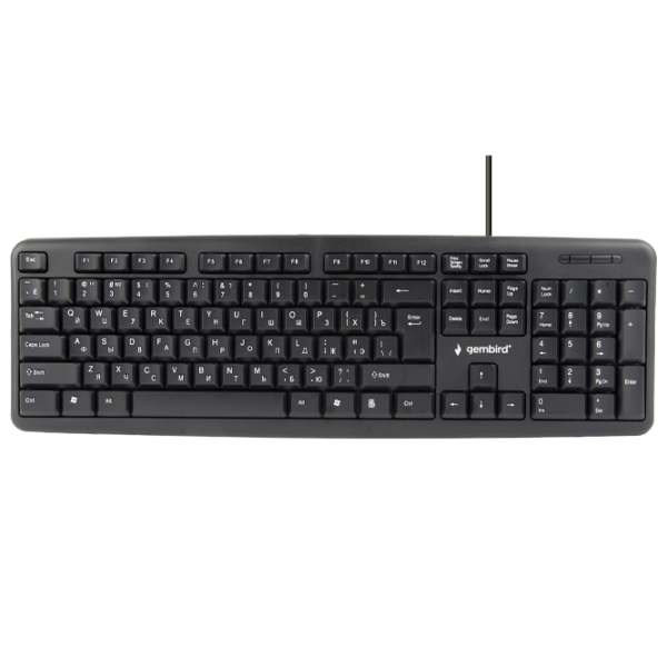Tastatură Gembird KB-U-103-RU Cu fir/ Black photo 1