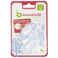 Соска ортодонтическая Badabulle Sping Leaves для мальчиков/ 6 месяцев - 12 месяцев/ Силикон/ Разноцветный