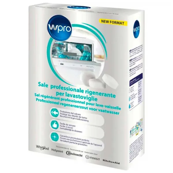 Soluție Wpro SAT100 1 kg sare / pentru dedurizarea apei photo 1