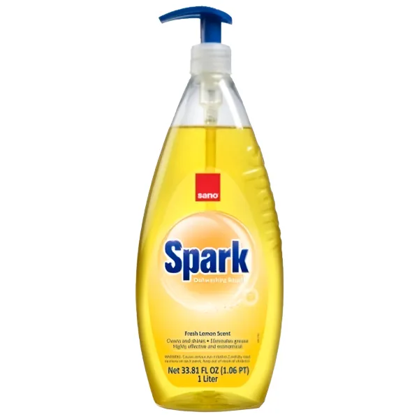 Средство для мытья посуды Sano Spark 1 л/ Лимон photo 1