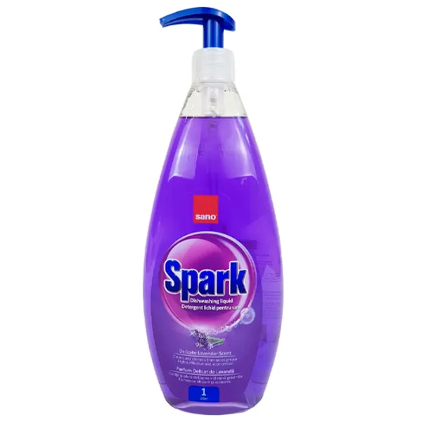 Средство для мытья посуды Sano Spark 1 л/ Лаванда photo 1