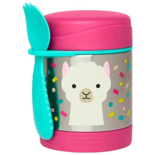 Containere Skip Hop Zoo Lama pentru fetițe/ 3+/ Pink photo 1