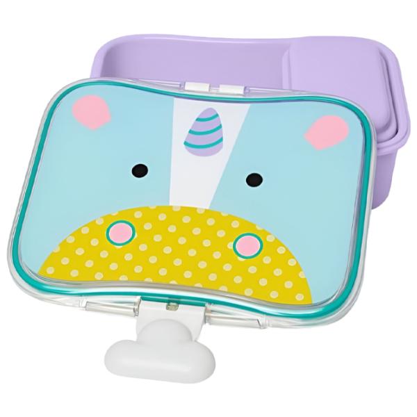Containere Skip Hop Zoo Unicorn pentru fetițe/ 3+/ Purple photo 1