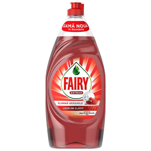 Detergent de vase Fairy Extra+ 0.9 l/ Fructe de pădure photo 1 Detergent de vase Fairy Extra+ 0.9 l/ Fructe de pădure photo 1