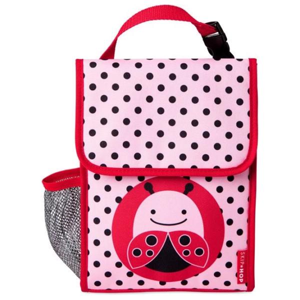 Pungă pentru prânz Skip Hop Zoo Ladybug pentru fetițe/ 3+/ Pink photo 1