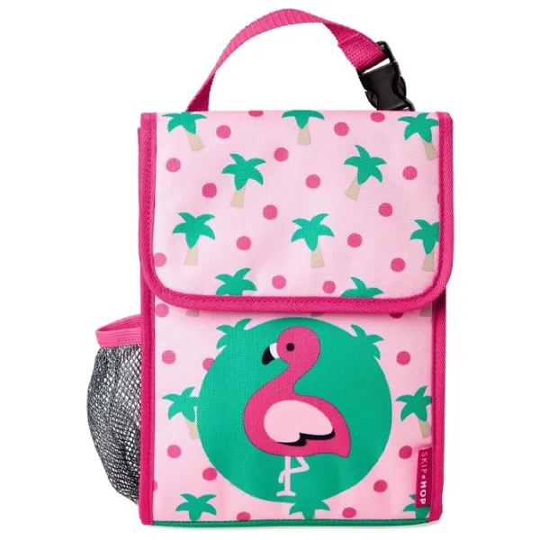Pungă pentru prânz Skip Hop Zoo Flamingo pentru fetițe/ 3+/ Pink photo 1